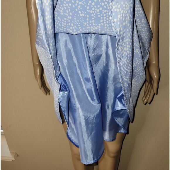 Forever 21 Light Blue & White Print Fit & Flare Dress - Picture 9 of 12